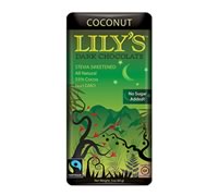 Dark Chocolate Coconut Bar with Stevia, Lily's (85g)